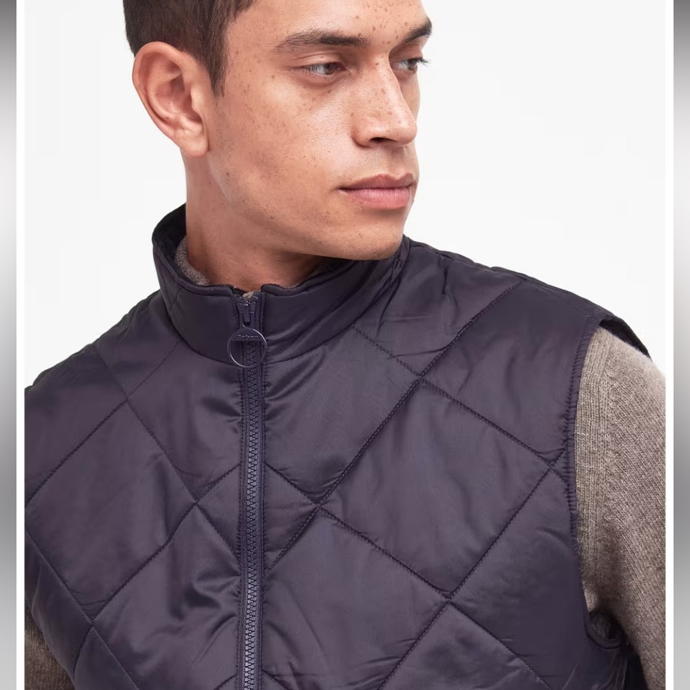 Barbour Men's Quilted Blue Vest